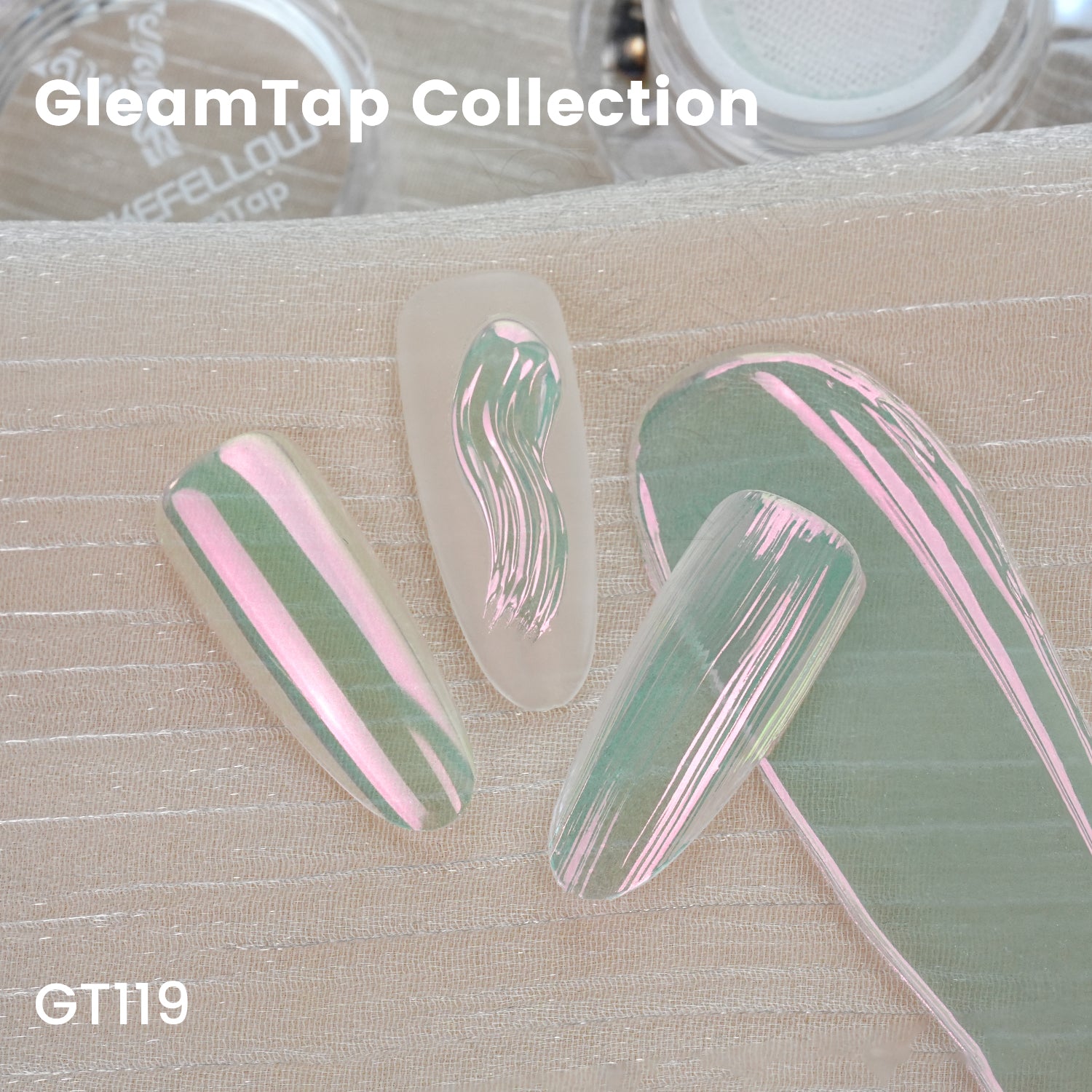 GleamTap Cushion Aurora Chrome Nail Powder -GT119 Whisper