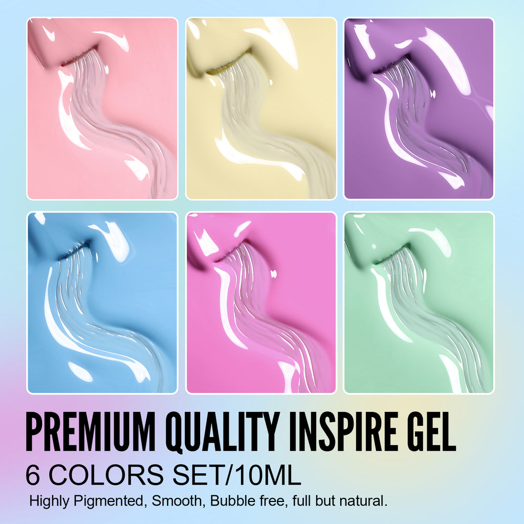 Macaron Series-6 Colors Gel Polish Set - YokefellowBeauty