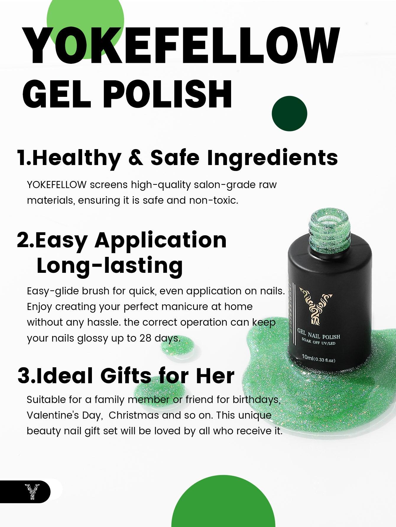 Ensemble de vernis gel Green Jelly Series-6 couleurs