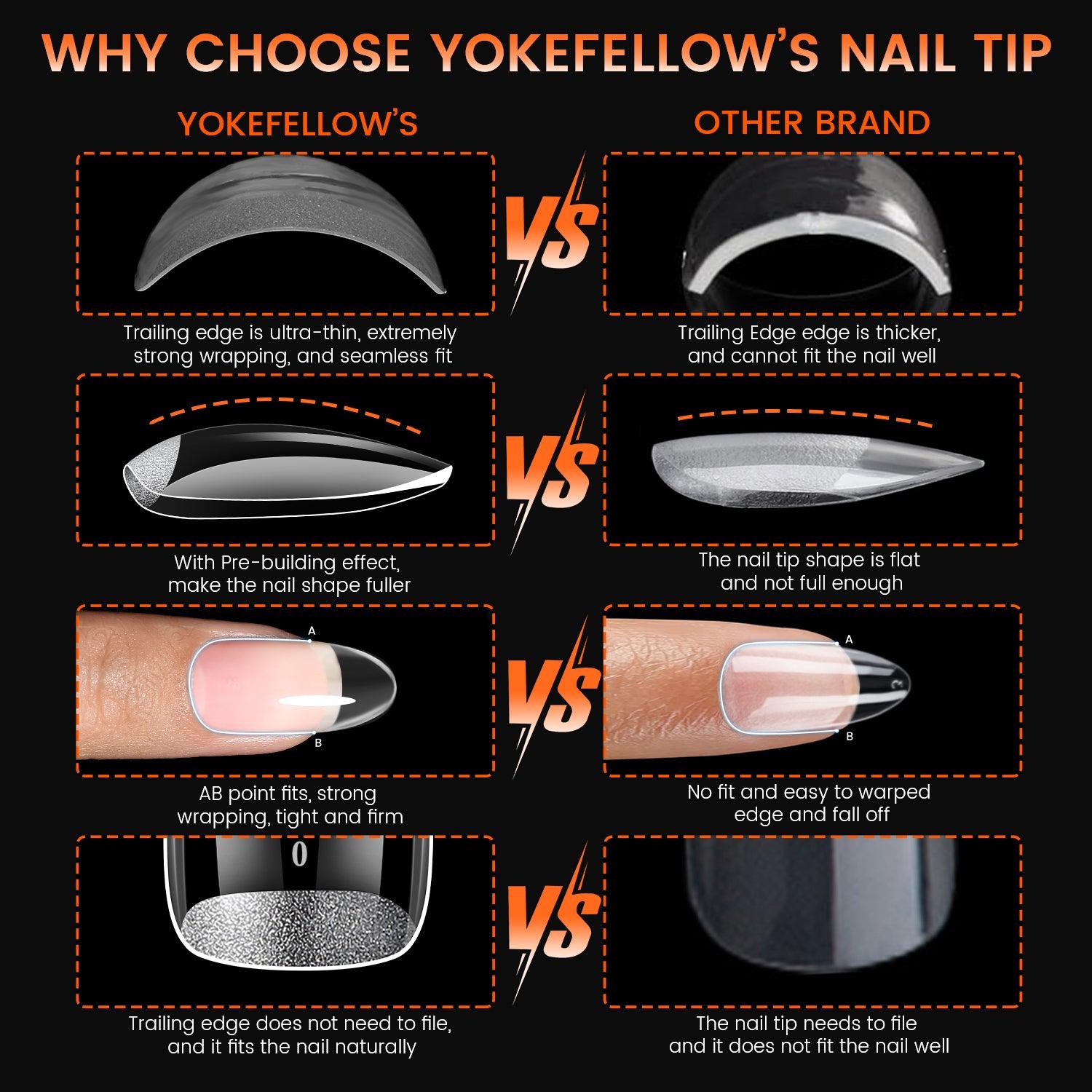 300PCS Pre-building Nail Tips-YK-QT-117