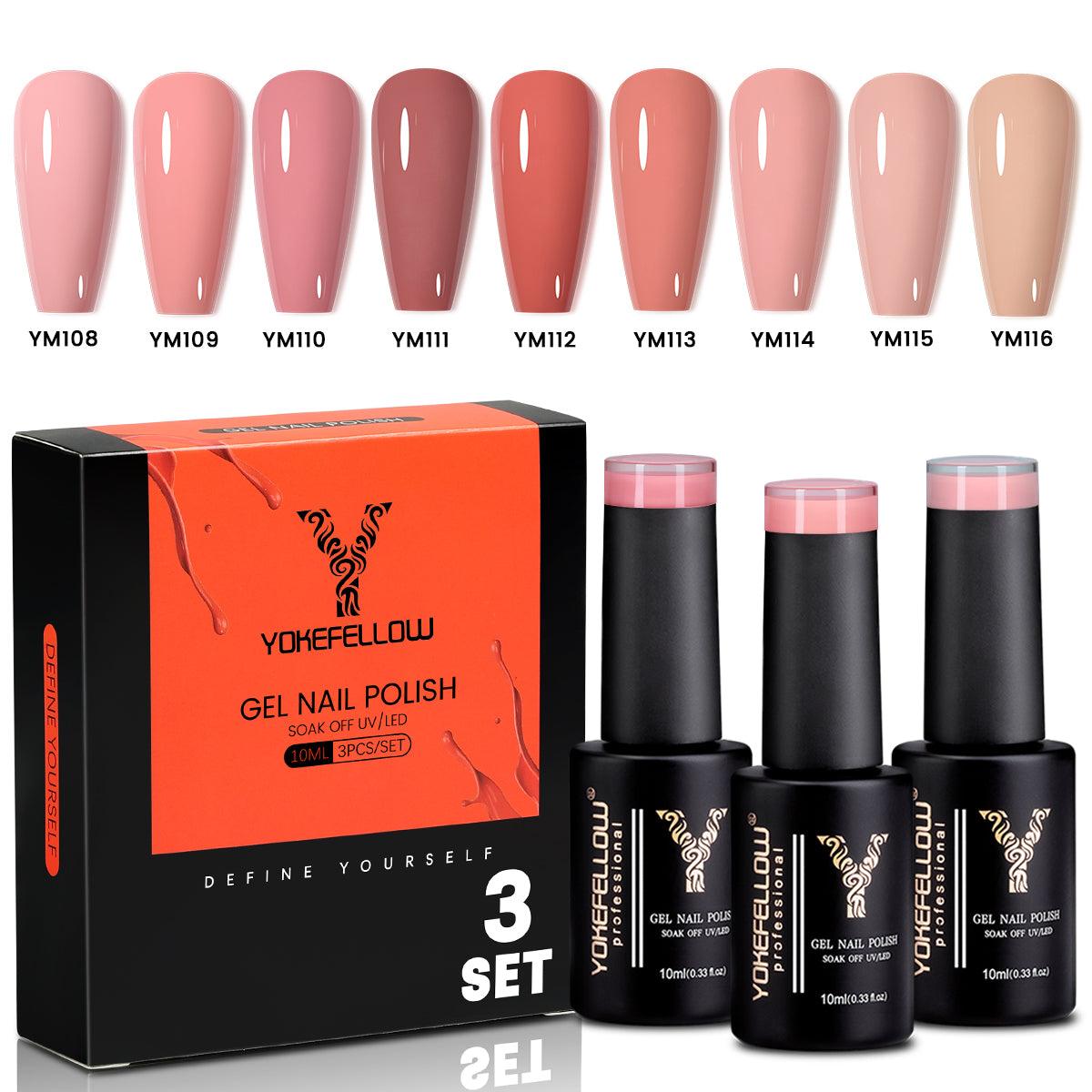 Orange Series-3 Colors Gel Polish Set