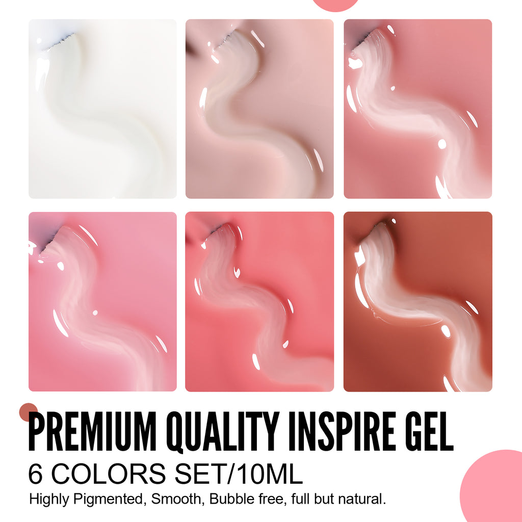 Jelly Series-6 Colors Gel Polish Set - YokefellowBeauty