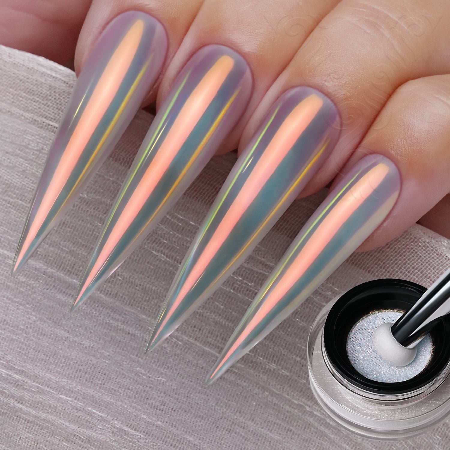 GleamTap Cushion Shell Pearl Chrome Nail Powder 1g-GT213 Shell Pearl