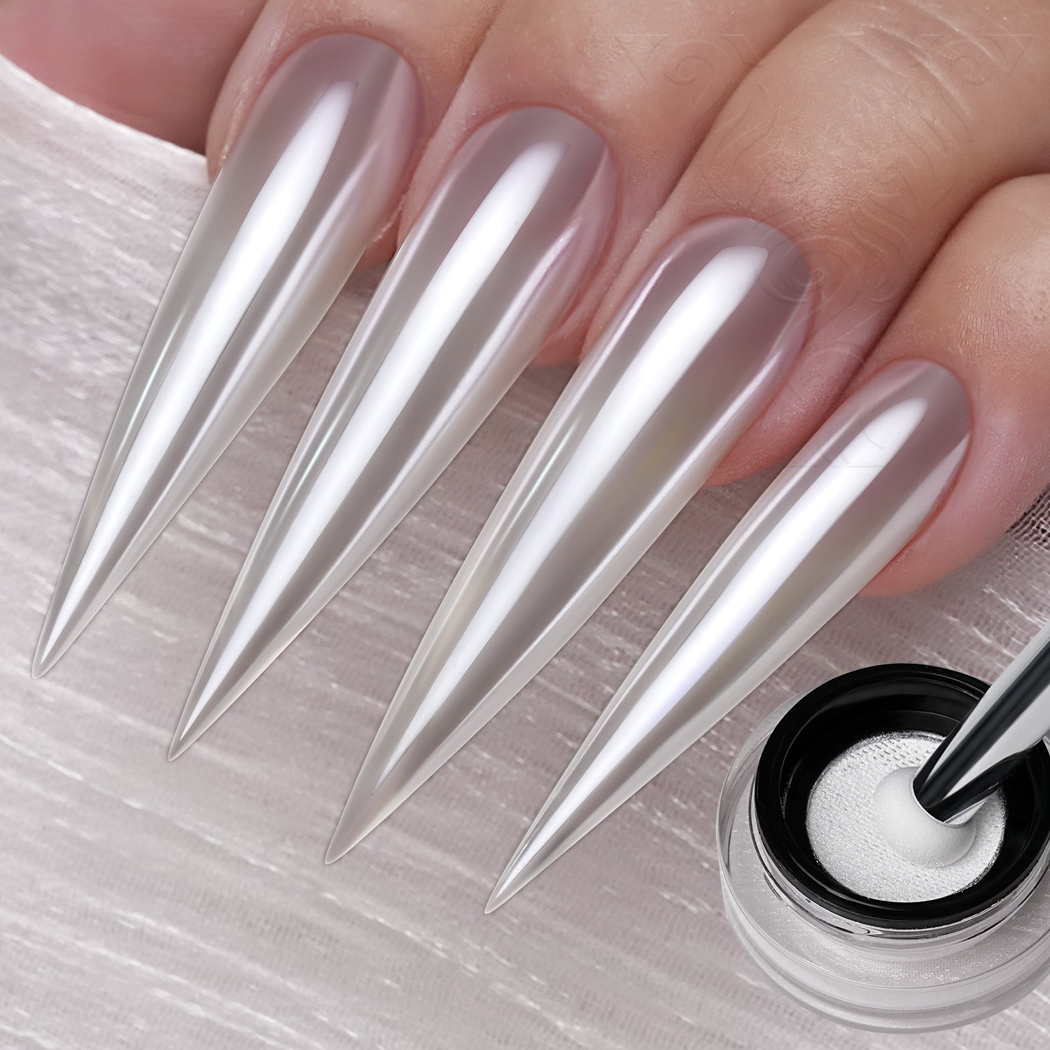 GleamTap Cushion Aurora Chrome Nail Powder Set-GT117-122
