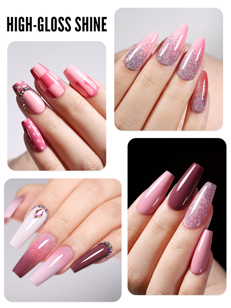 Pink Series-6 Colors Gel Polish Set - YokefellowBeauty