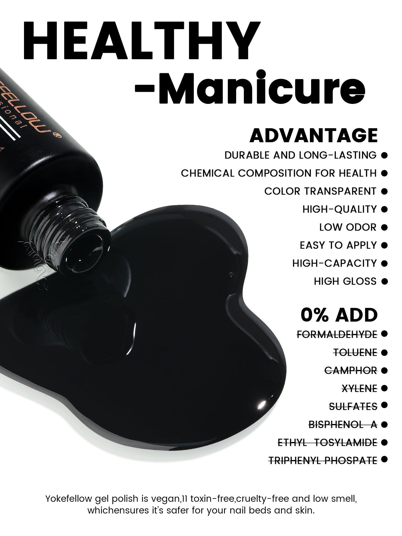 10 ml Gel-Nagellack, Schwarz