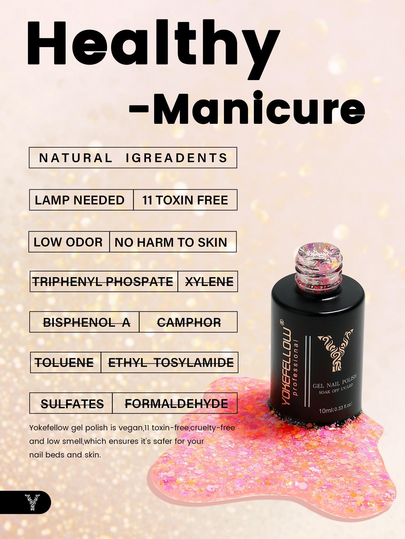 Coffret de vernis à ongles en gel Glitter Series-6PCS