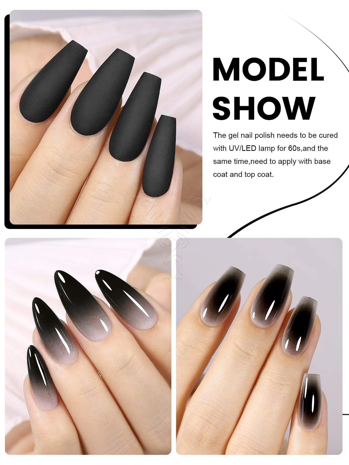 10 ml Gel-Nagellack, Schwarz