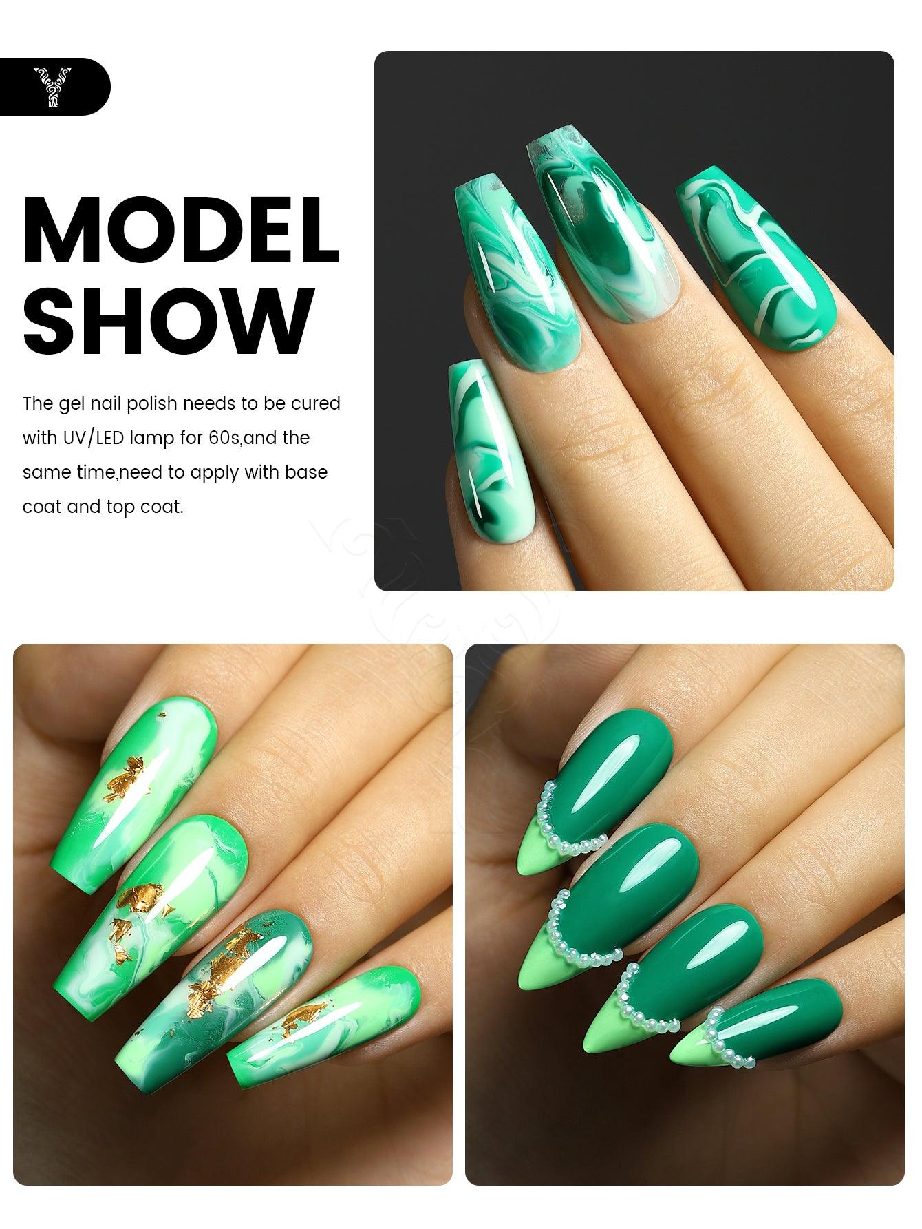 Green Series-3 Colors Gel Polish Set