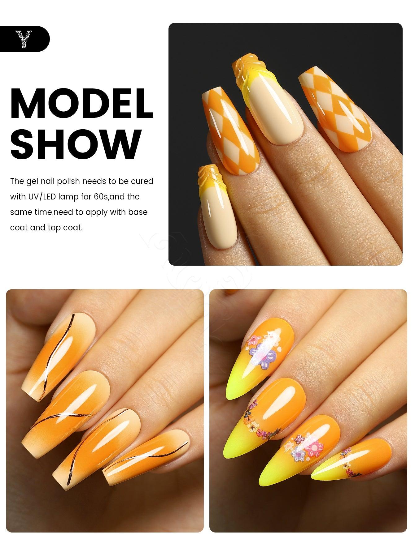 Gelbe Serie - 3 Farben Gel-Nagellack-Set