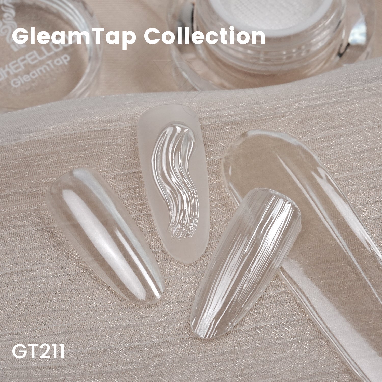 GleamTap Cushion Magic White Chrome Nail Powder-GT211 Magic White