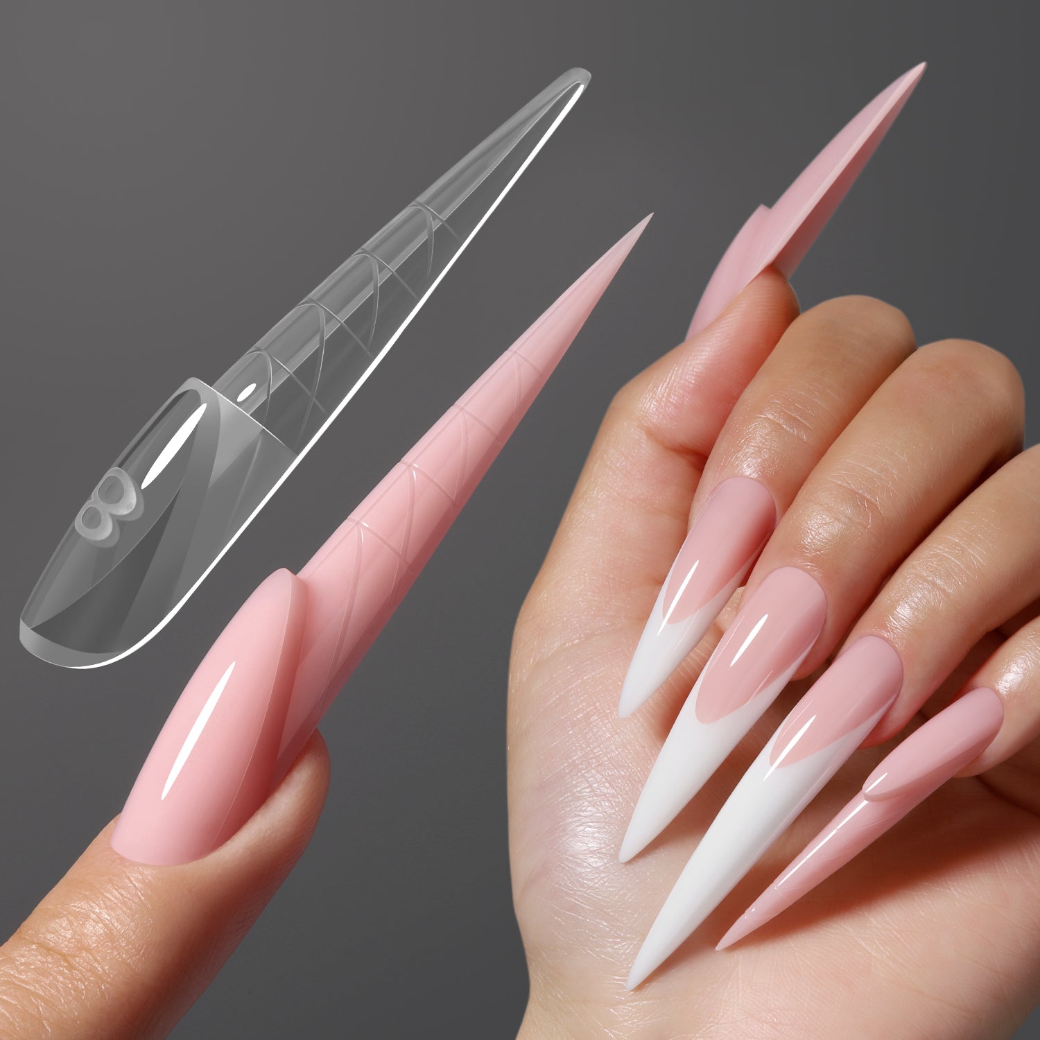 Stiletto ImMaster 3D Reverse French Dual Form-IM112