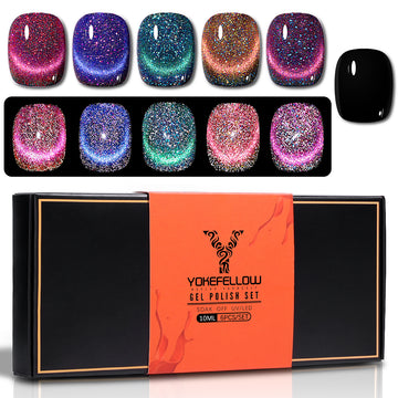 Cat Magnetic Series-6 Colors Gel Polish Set - YokefellowBeauty