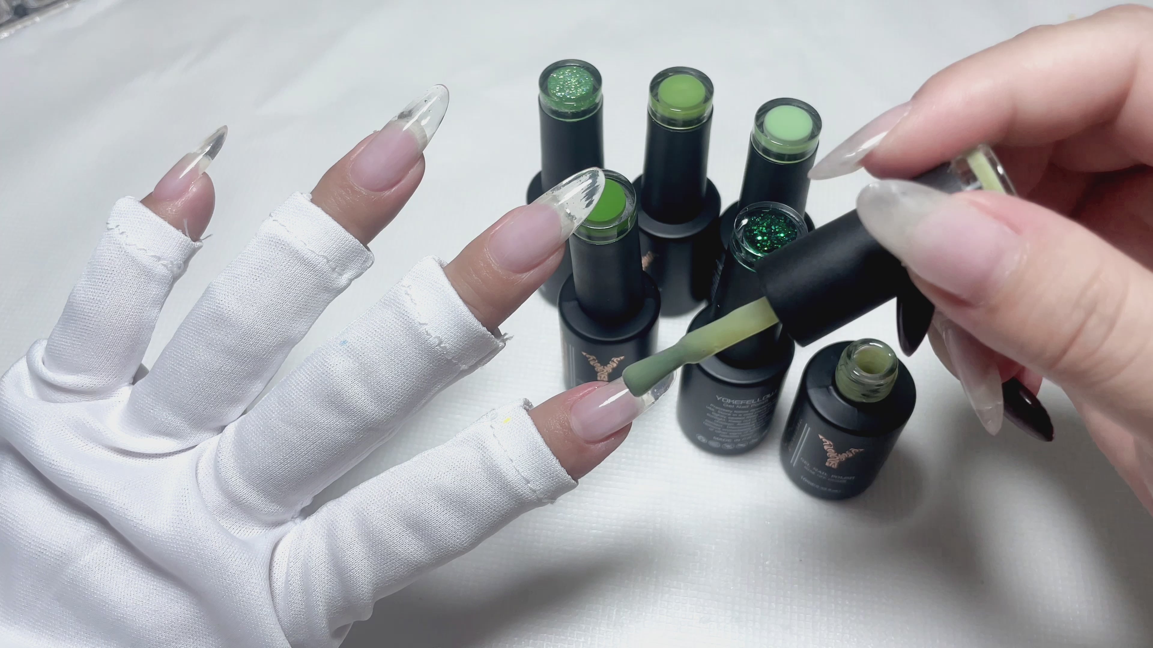 Charger la vidéo : Ensemble de vernis gel Green Jelly Series-6 couleurs