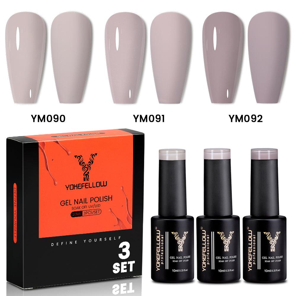 Gray Series-3 Colors Gel Polish Set
