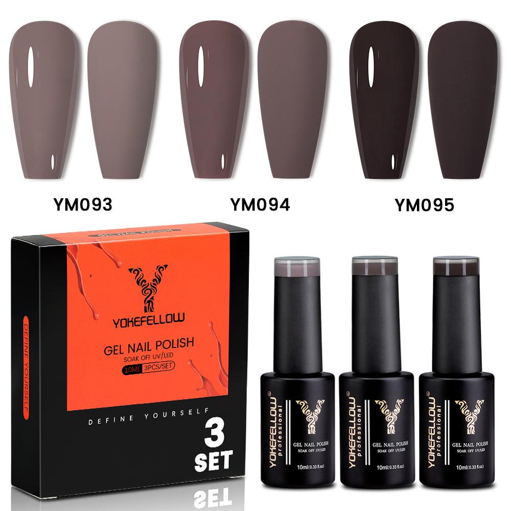 Gray Series-3 Colors Gel Polish Set