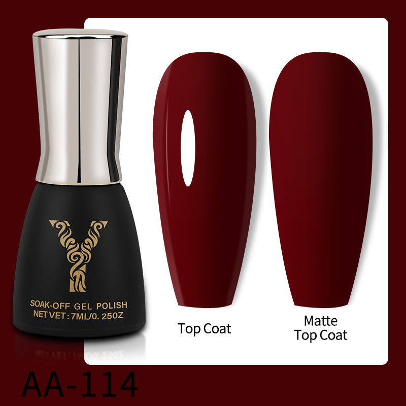 7ml 128 colors solid color nail gel polish (AA065-AA128) - YokefellowBeauty