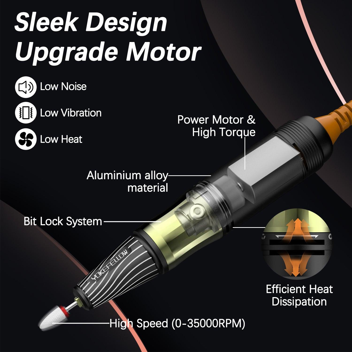 35000RPM Electric Nail Drill-YK-E101 - YokefellowBeauty