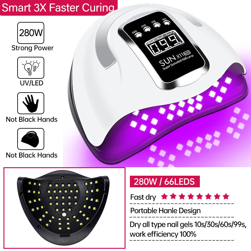 280W Electric Nail Lamp-SUN X11 Max - YokefellowBeauty