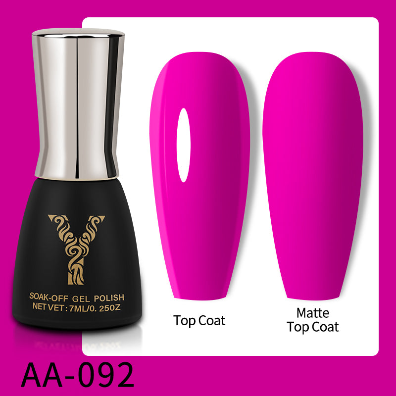 7ml 128 colors solid color nail gel polish (AA065-AA128) - YokefellowBeauty