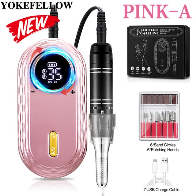 35000RPM Cordless Nail Drill-YK-603 - YokefellowBeauty